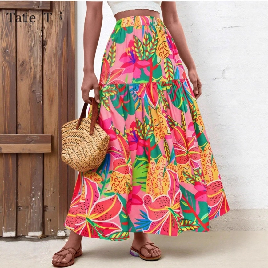 VINTÉLIA™ – Jupe Midi Fleurie