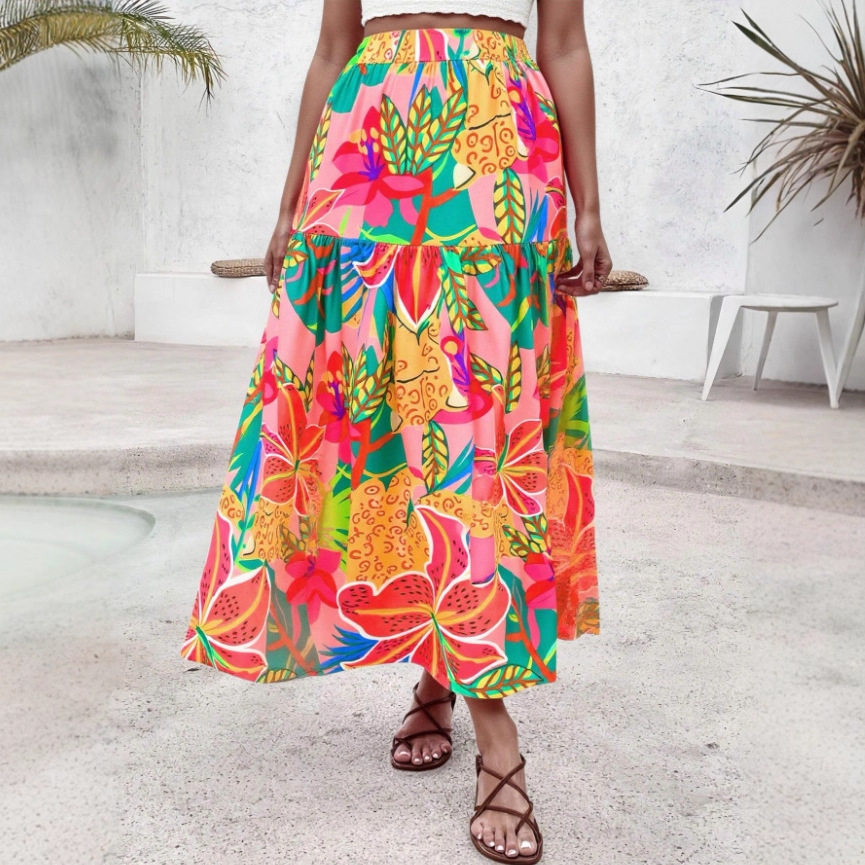 VINTÉLIA™ – Jupe Midi Fleurie