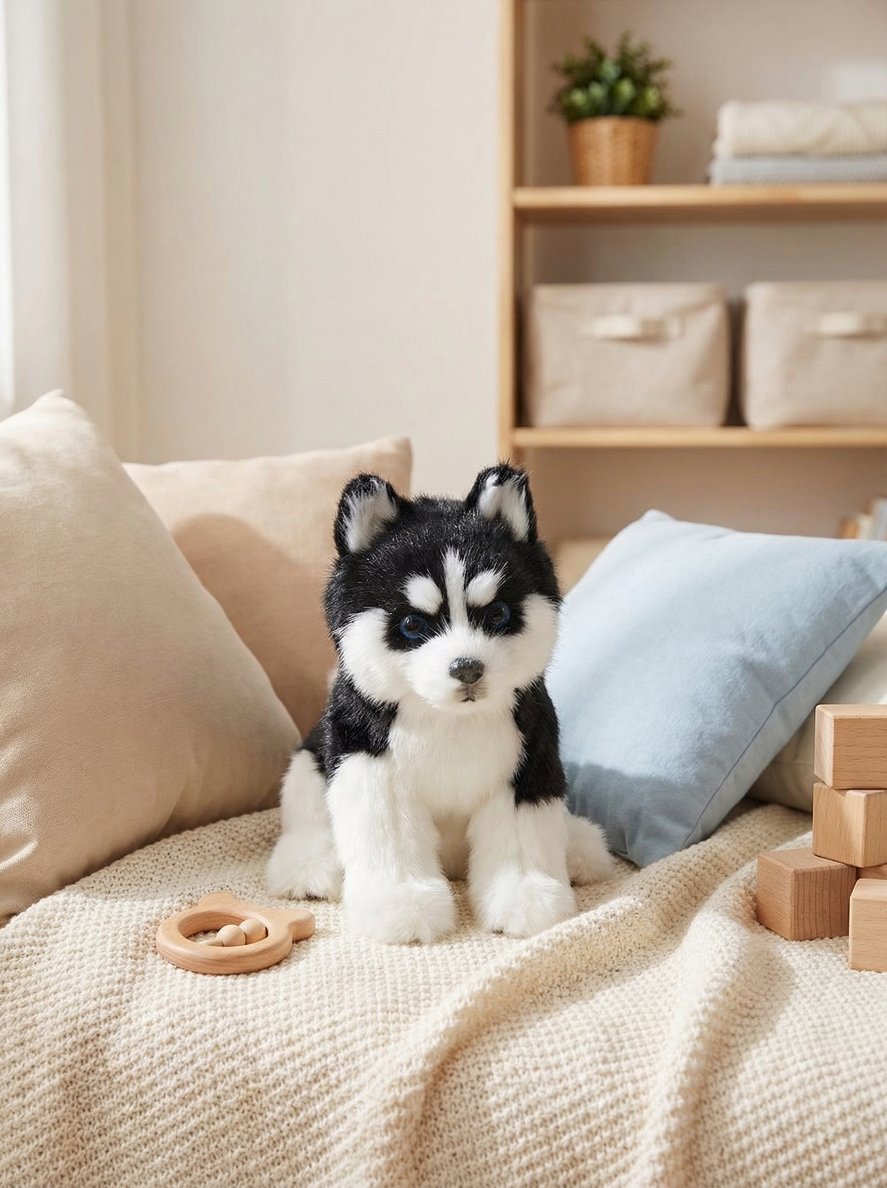 HUSKYLIA™ – Peluche Husky Réaliste