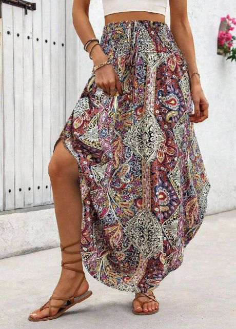 BANDALIA™ – Jupe Bohème Imprimé Bandana